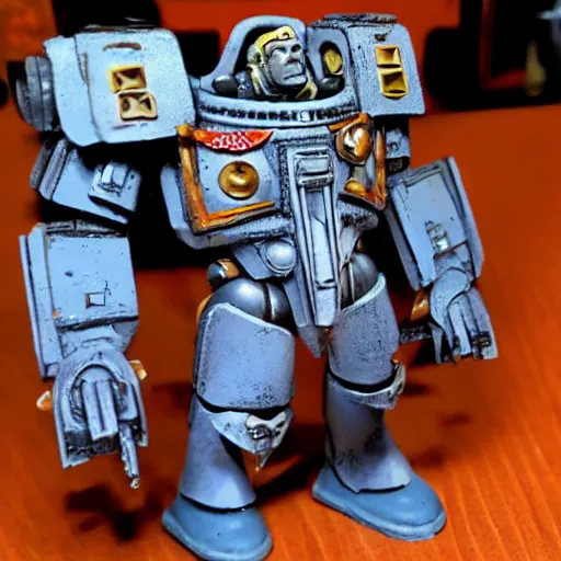 Image similar to ted kurt wearing warhammer 4 0 k power armor