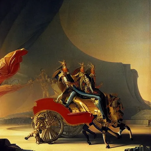 Image similar to sci-fi 🚗 dynamic organic forms and wall structure in the coronation of napoleon painting by Jacques-Louis David ceramic metal material shiny gloss water reflections search pinterest keyshot product render 4k