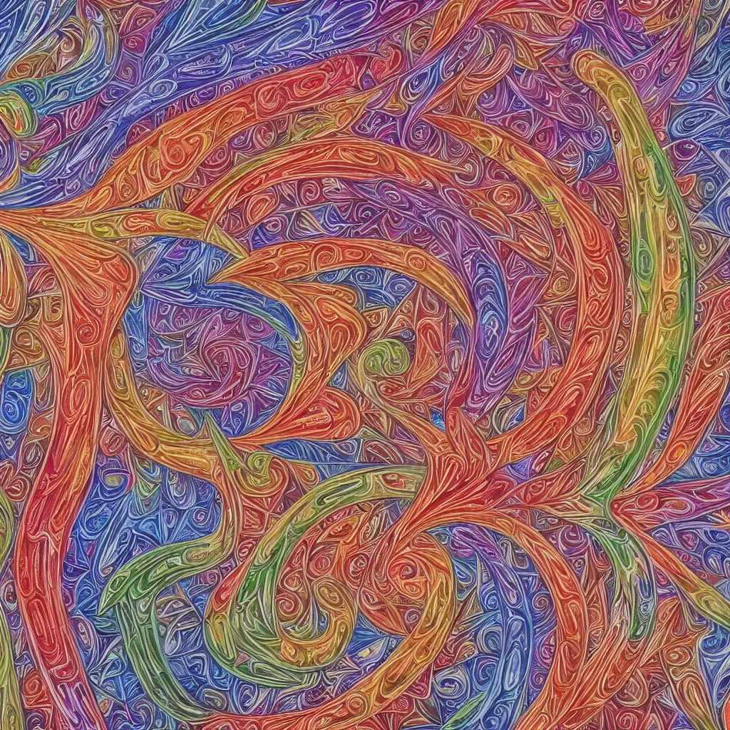 Image similar to alex grey art