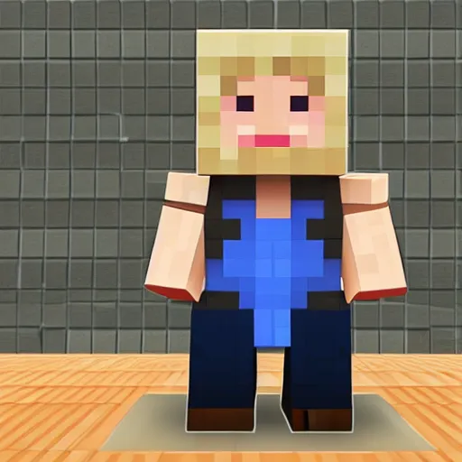 Prompt: boris johnson minecraft skin