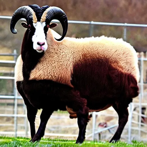 Image similar to a ram animal heavily influenced by gordon ramsay.