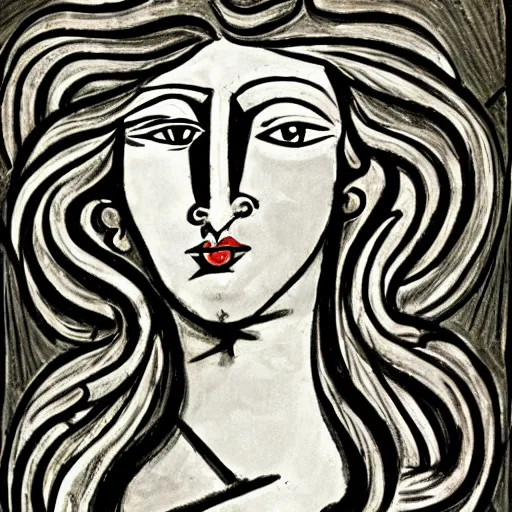 Prompt: Medusa by Picasso