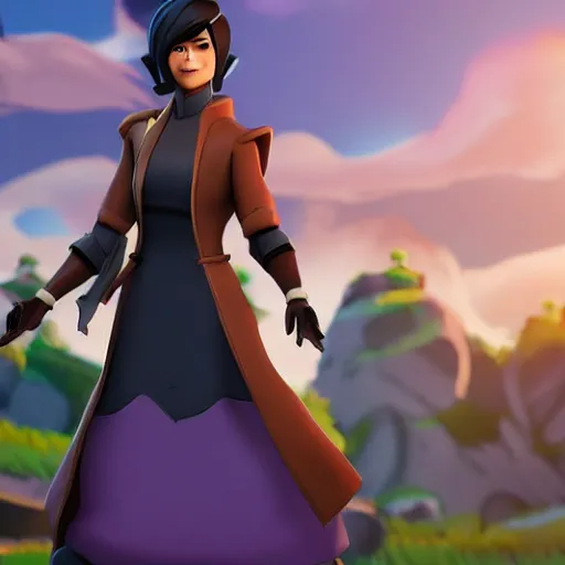 Image similar to toph beifong in fortnite, character render, full body shot, highly detailed, in game render