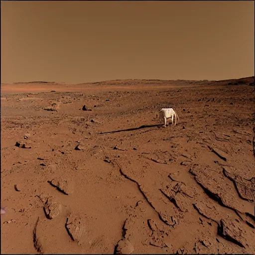 Prompt: “cow on mars”