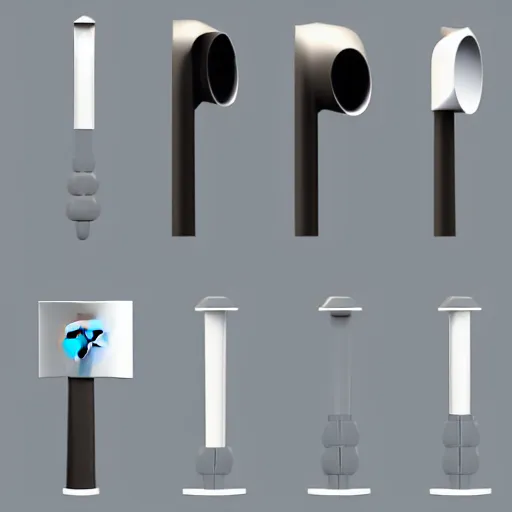 Image similar to Concept art of a Plunger designed by Apple Inc