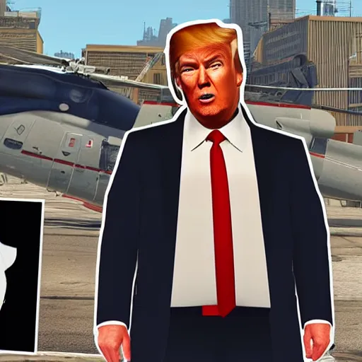 Image similar to donald trump in gta