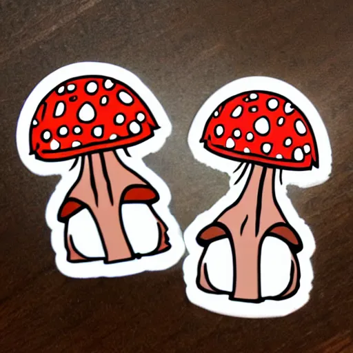 Image similar to cute mushroom sticker