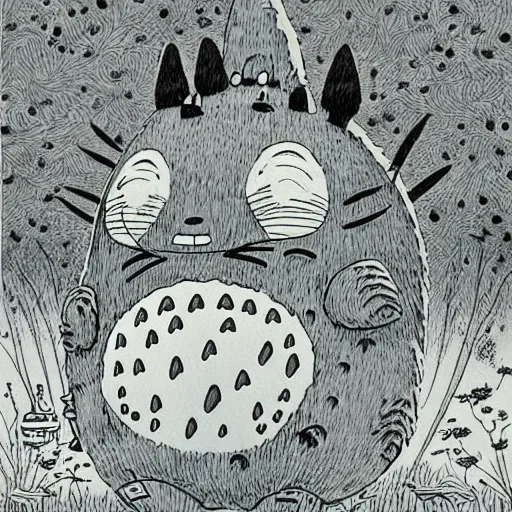 Image similar to Totoro, Studio Ghibli, Joe Fenton