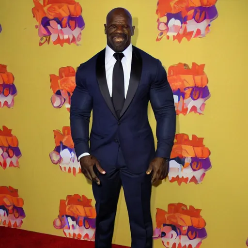Prompt: terry crews in a salsa dress