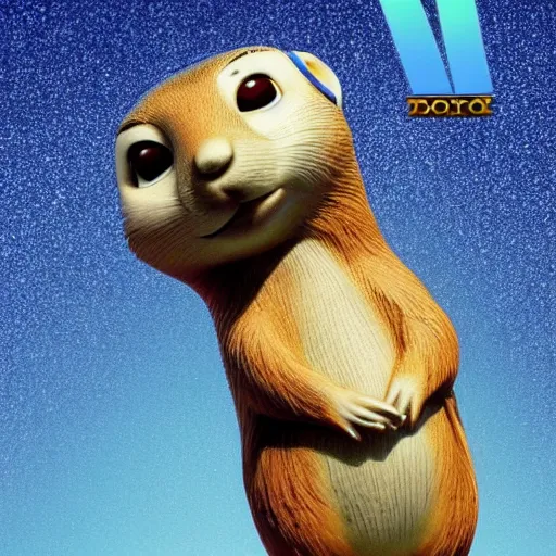 Image similar to the coolest prairie dog in the world, pixar animation, cyberpunk