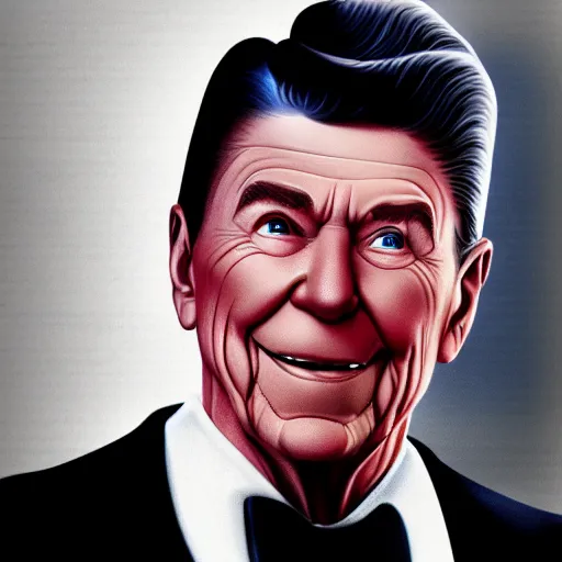 Prompt: ronald reagan by pixar