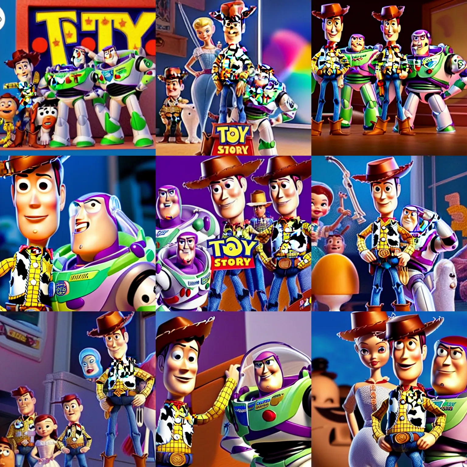Prompt: Toy Story directed by Quentin Tarantino, movie shots