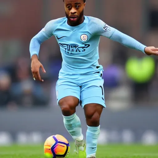 Image similar to raheem sterling as a cabbage