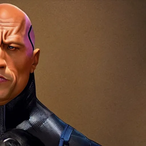 Prompt: Dwayne Johnson as Syndrome from the Incredibles, Incredibles Villain