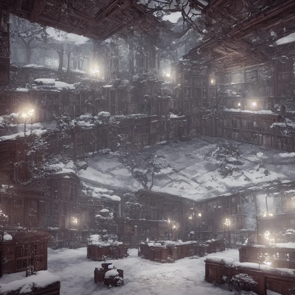 Library On A Snowy Day Unreal Engine Global Stable Diffusion OpenArt   Ccc180d00fd73e6e46be616076b706fb029fd0cb 2000x2000.webp