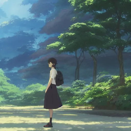 Prompt: a recently discovered masterpiece by makoto shinkai