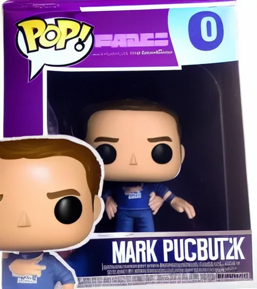 Prompt: mark zuckerberg in fursuit funko pop still sealed in box, ebay listing