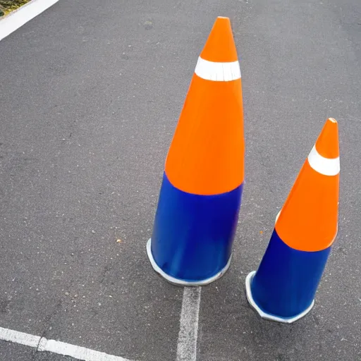 Image similar to Swollen traffic cones