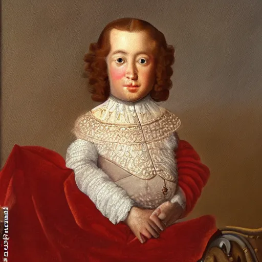 Image similar to detailed painting portrait of Prince Xavier of Bourbon-Parma 4K details