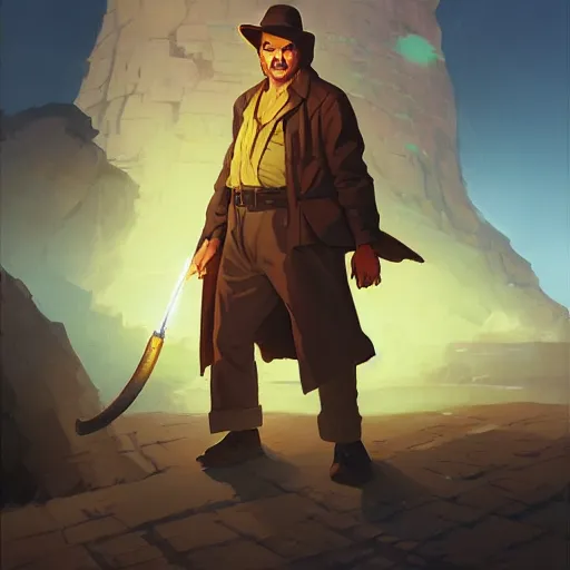 Prompt: hero world raiders of the lost ark 1 9 8 1, behance hd by jesper ejsing, by rhads, makoto shinkai and lois van baarle, ilya kuvshinov, rossdraws global illumination