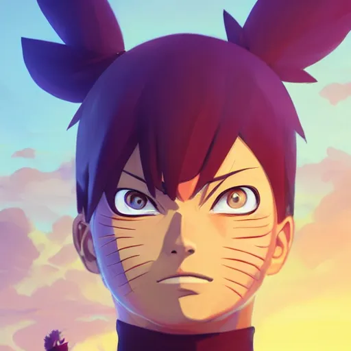 Prompt: face icon stylized minimalist naruto, loftis, cory behance hd by jesper ejsing, by rhads, makoto shinkai and lois van baarle, ilya kuvshinov, rossdraws global illumination