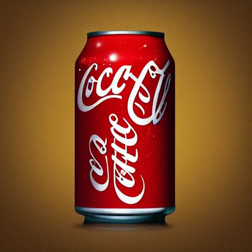 Prompt: An anthropomorphic can of coca-cola, digital art, artstation, surrealism