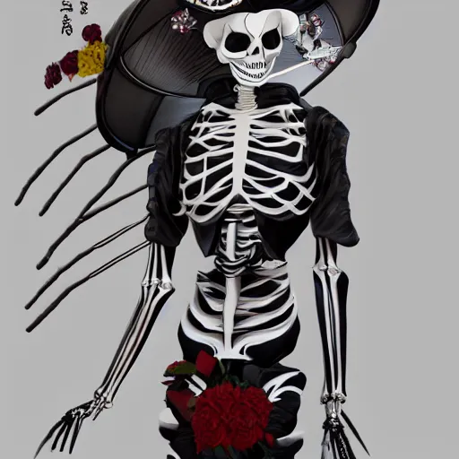 Prompt: skeleton geisha in a burdel, Tending on artstation, concept art, dark colors, 8k