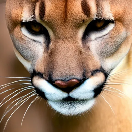 Image similar to zoomed in picture of mountain lion