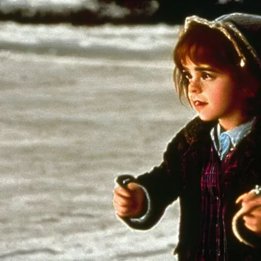 Image similar to “A still of child actor Emma Watson as Maizy Russell in the film Uncle Buck, high definition”