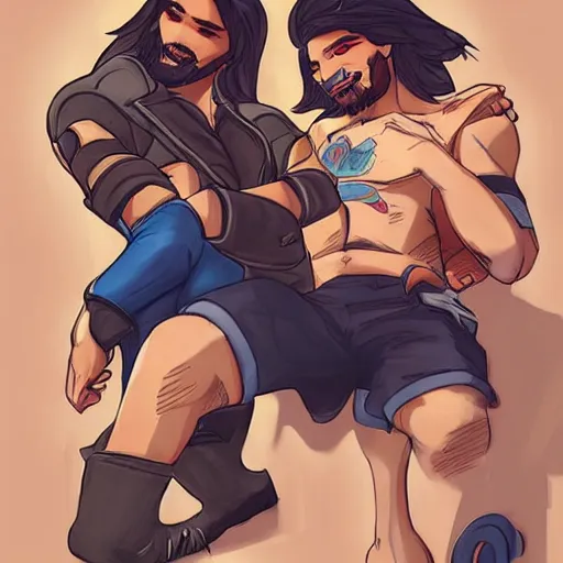 Prompt: McHanzo, Patreon, pin-up