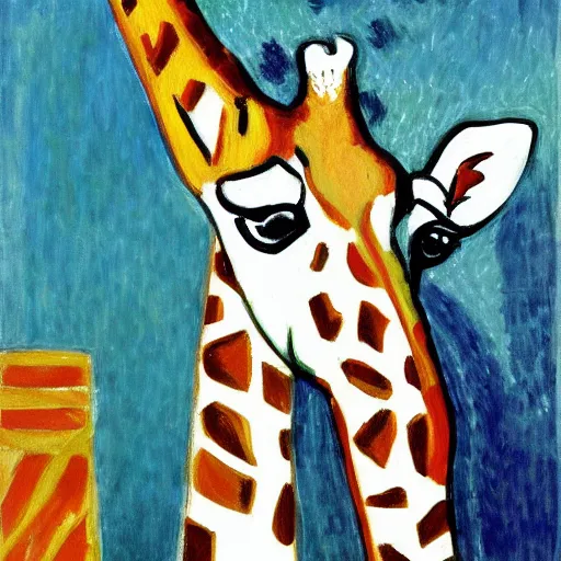 Prompt: painting of a giraffe by matisse