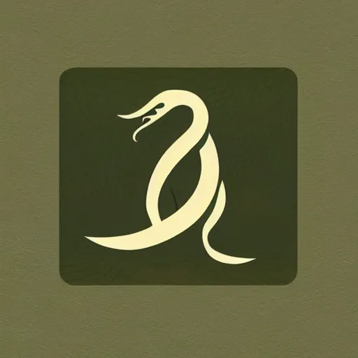 Image similar to elegant logo of a snake