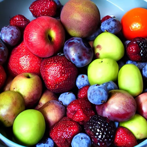 Image similar to a bowl of fruit