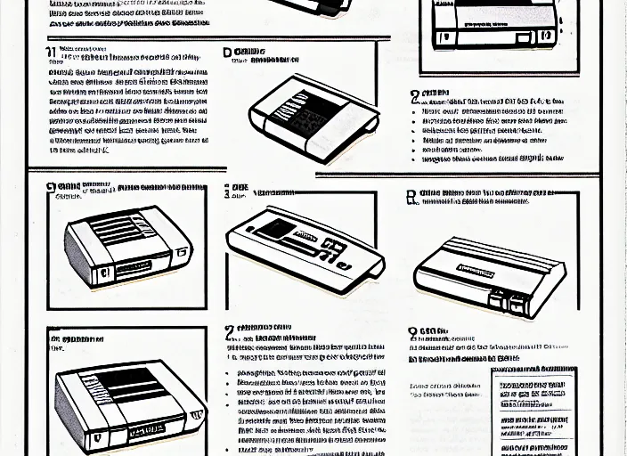 Image similar to a page form an nes manual