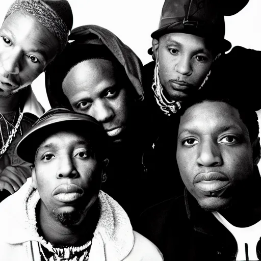 Image similar to a tribe called quest new york black and white