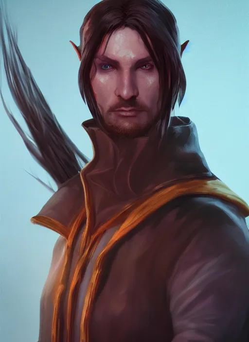Prompt: A fantasy comic book style portrait painting of a evil mage, unreal 5, DAZ, hyperrealistic, octane render, RPG portrait, dynamic lighting