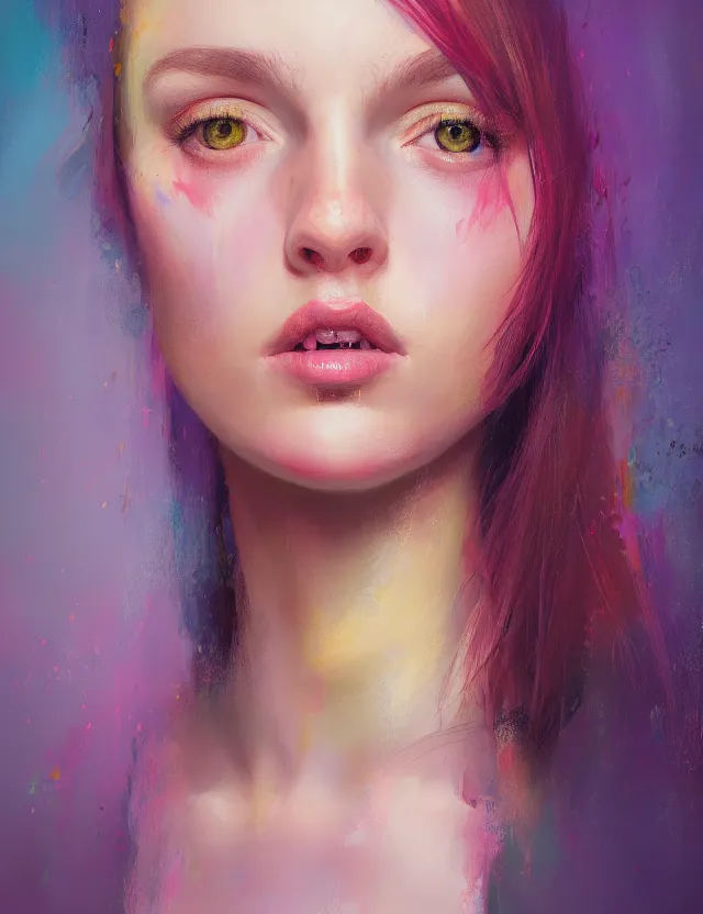 Prompt: portrait, girl, painting by peter morbacher, beautiful colors, trending on artstation, digital art, 4 k resolution, detail, high quality, clear focus, headquarters design, clear, crazy detail, concept art