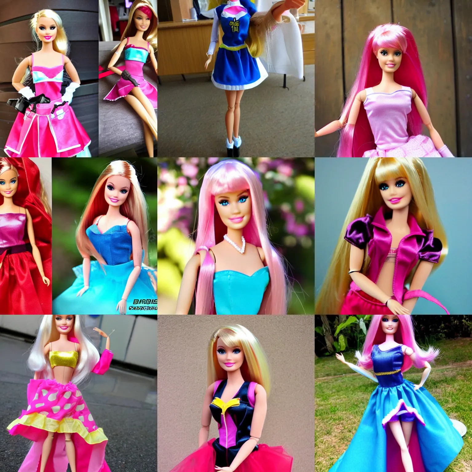 Prompt: barbie doll cosplayer