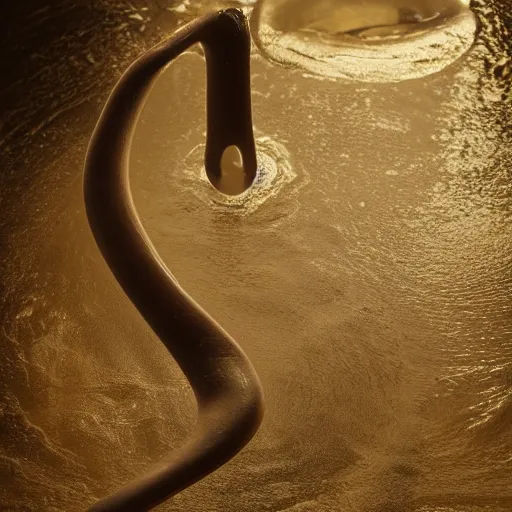 Prompt: a stream of water entering a machine made from organ shaped amphoras and producing a coin in the style of an instructions manual, 8k , octane