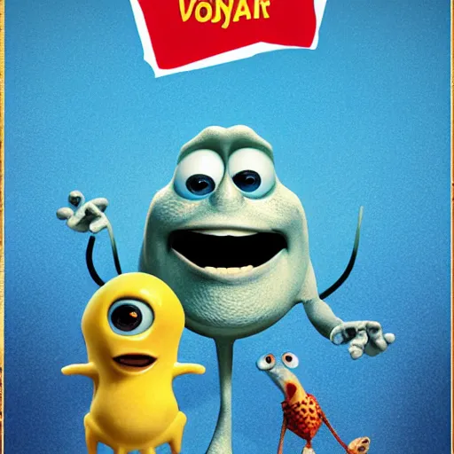 Prompt: pixar movie poster of coronavirus