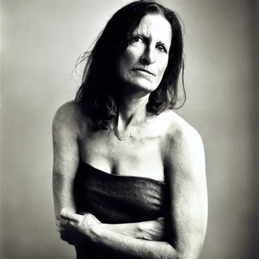 Prompt: a portrait of a woman by annie leibovitz