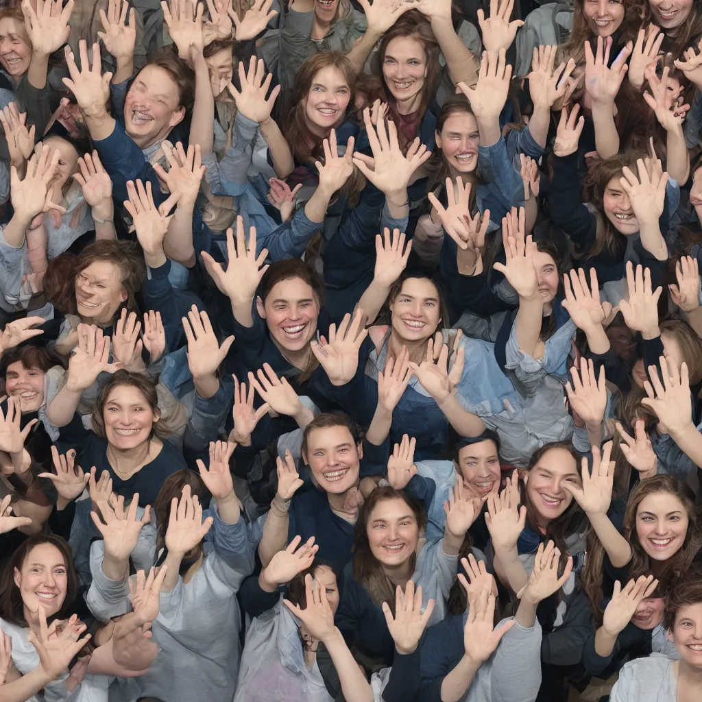 Image similar to 1 2 people waving goodbye, lowbrow