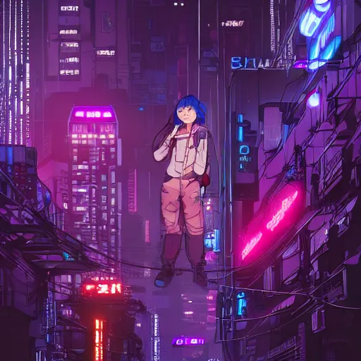 Image similar to high detailed humanized hamster in a cyberpunk rainy city at night by josan gonzalez, purple and blue neons, unreal engine, high quality, 4 k, uhd, trending on artstation, wires, blade runner vibes, ghost in the shell, akira, dorohedoro