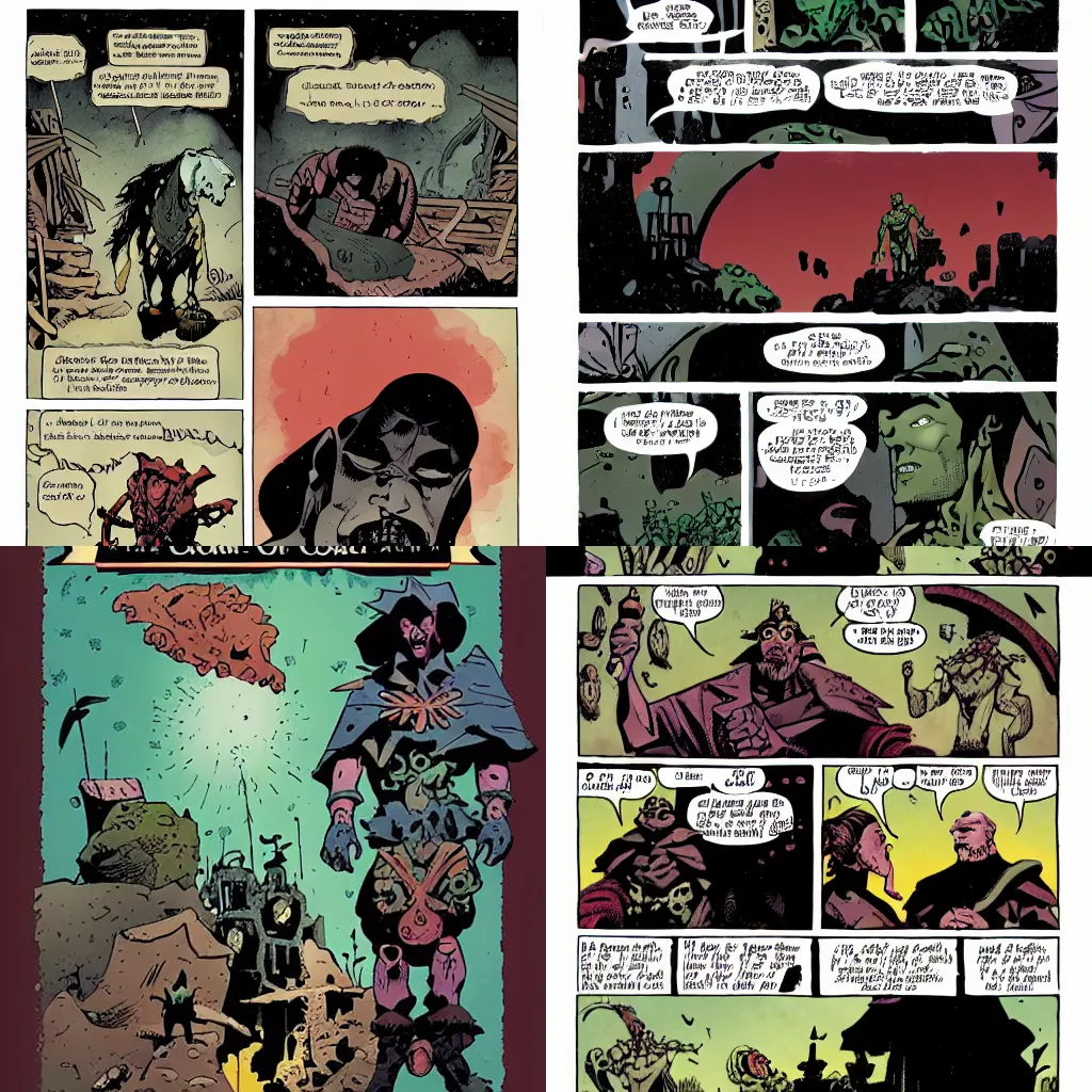 Prompt: The chronicles of corum. Mignola, Mike [Illustrator] Burchett, Rick