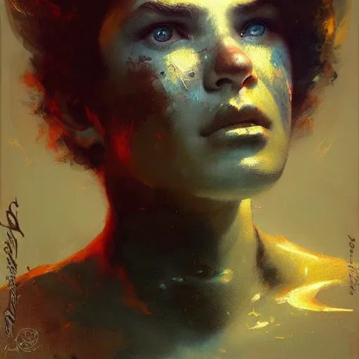 Prompt: a radioactive sheatfish. highly detailed painting by craig mullins, tom bagshaw,