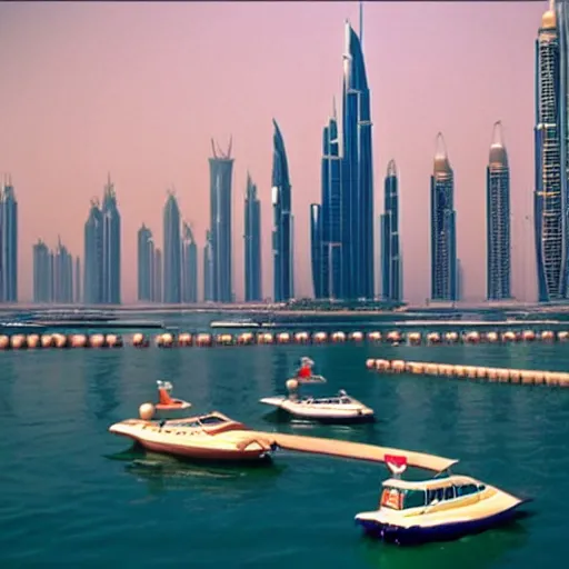 Image similar to gta : dubai, by wes anderson