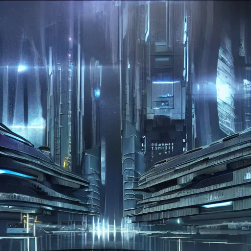 The futuristic sci-fi city has tall brutalist | Stable Diffusion | OpenArt