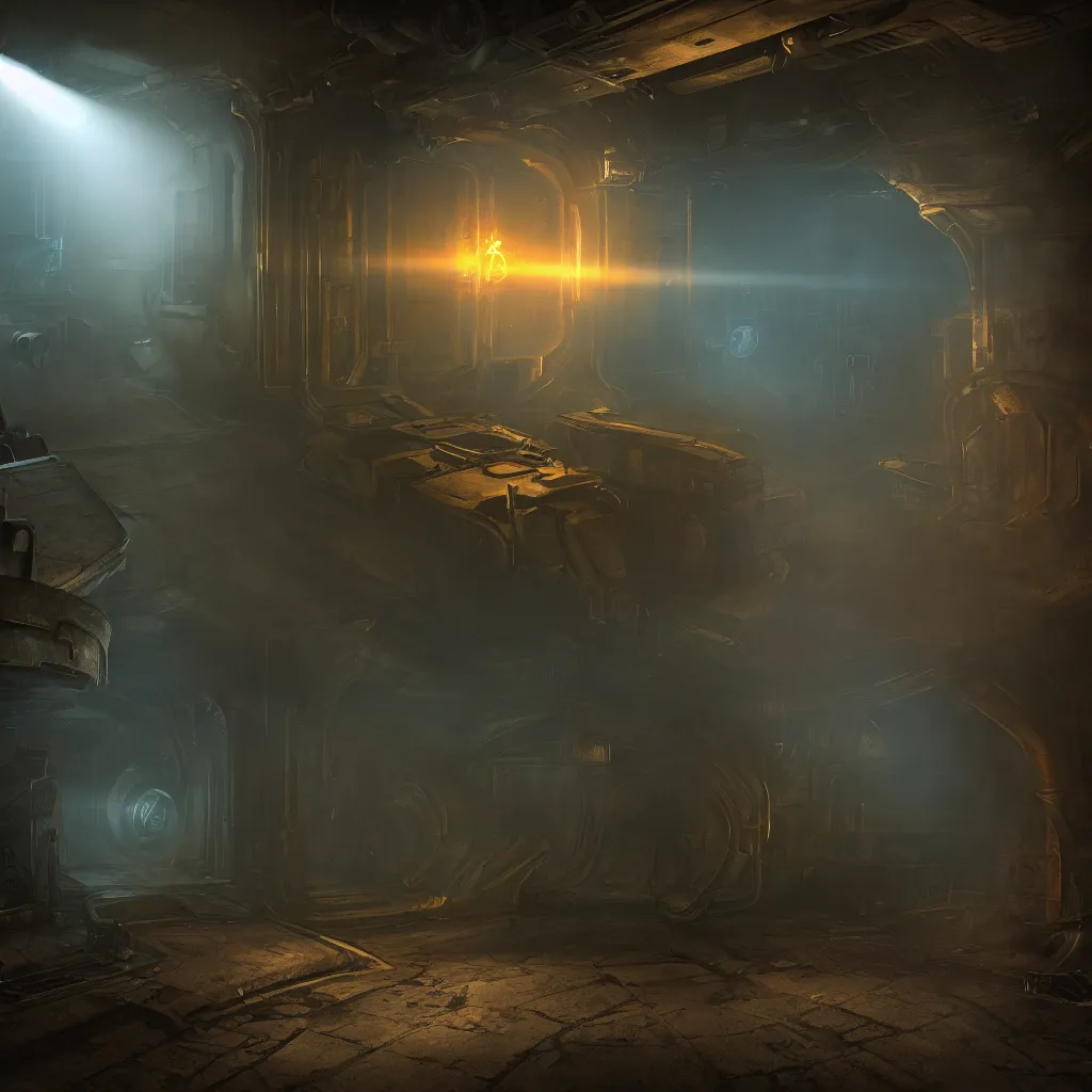 Image similar to a cinematic scene from vault 1 0 1, concept art, dramatic lighting, ultra hd, hdr, 8 k