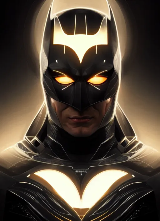 Prompt: symmetry!! portrait of cyborg batman, glowing lights!! intricate, elegant, highly detailed, digital painting, artstation, concept art, smooth, sharp focus, illustration, art by artgerm and greg rutkowski and alphonse mucha