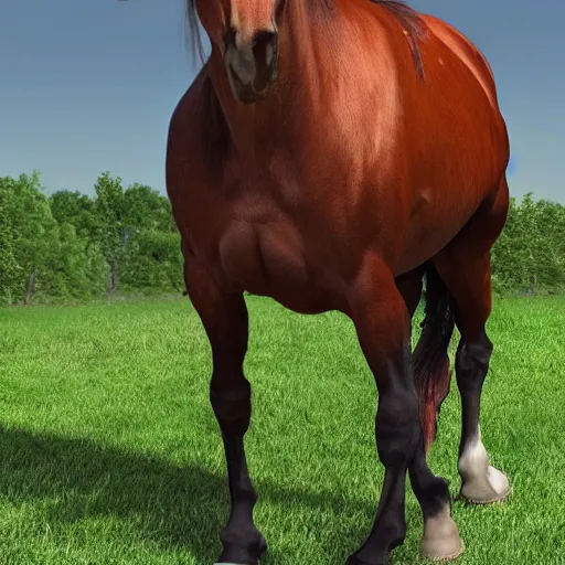 Prompt: human horse hybrid, photorealistic, award winning, high quality, high resolution